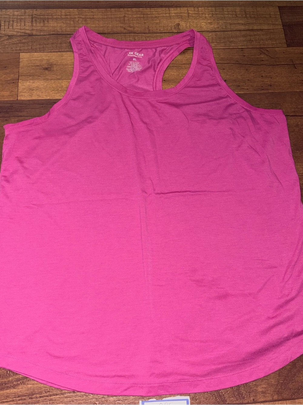 Tek Gear Essential Gear Pink Racerback Tank Top Size XL Athletic Activewear